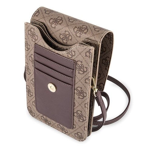 Guess 4G Uptown Wallet Phone Bag - Torba z przegrodą na smartfona (brązowy) Guess 4G Uptown Wallet Phone Bag - Torba z przegrodą na smartfona (brązowy)