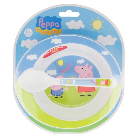 Peppa Pig - Miska z łyżeczką do mikrofali Świnka Peppa Peppa Pig - Miska z łyżeczką do mikrofali Świnka Peppa