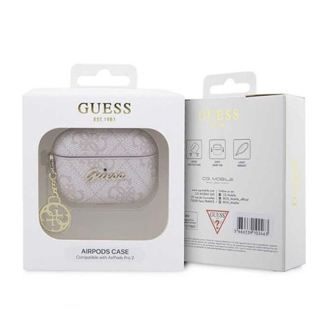 Guess 4G Charm Collection - Etui AirPods Pro 2 (różowy) Guess 4G Charm Collection - Etui AirPods Pro 2 (różowy)