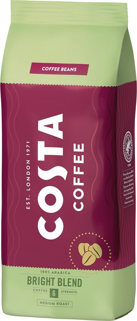 Costa Coffee Bright Blend kawa ziarnista 500g Costa Coffee Bright Blend kawa ziarnista 500g