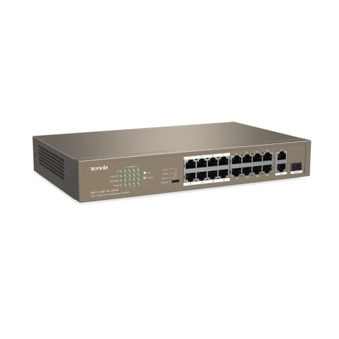 Switch PoE Tenda TEF1118P-16-150W (16x 10/100Mbps, 1x 10/100/1000Mbps) Switch PoE Tenda TEF1118P-16-150W (16x 10/100Mbps, 1x 10/100/1000Mbps)