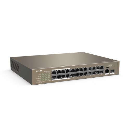 Switch PoE Tenda TEF1126P-24-250W (1x 10/100/1000Mbps, 24x 10/100Mbps) Switch PoE Tenda TEF1126P-24-250W (1x 10/100/1000Mbps, 24x 10/100Mbps)