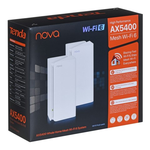 System WiFi Mesh WiFi 6 Tenda nova MX15 Pro (2-pack) AX5400 System WiFi Mesh WiFi 6 Tenda nova MX15 Pro (2-pack) AX5400