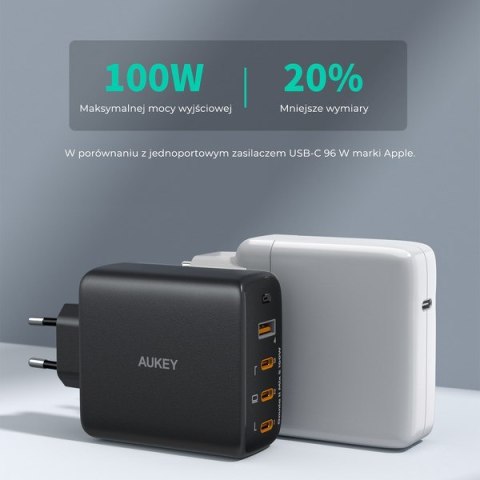 AUKEY PA-B7S ŁADOWARKA SIECIOWA GAN USB-C 100W PD AUKEY PA-B7S ŁADOWARKA SIECIOWA GAN USB-C 100W PD