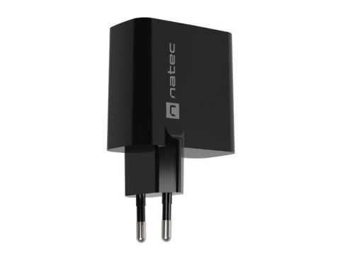 NATEC ŁADOWARKA NATEC RIBERA GAN 1X USB-A + 1X USB-C 65W CZARNA NUC-2145 NATEC ŁADOWARKA NATEC RIBERA GAN 1X USB-A + 1X USB-C 65W CZARNA NUC-2145