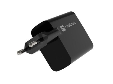 NATEC ŁADOWARKA RIBERA GAN 1X USB-A + 1X USB-C 45W CZARNA NUC-2143 NATEC ŁADOWARKA RIBERA GAN 1X USB-A + 1X USB-C 45W CZARNA NUC-2143