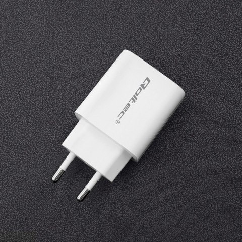QOLTEC ŁADOWARKA SIECIOWA 18W | 5-12V | 1.5-3A | USB TYP C PD | USB QC 3.0 | BIAŁA QOLTEC ŁADOWARKA SIECIOWA 18W | 5-12V | 1.5-3A | USB TYP C PD | USB QC 3.0 | BIAŁA