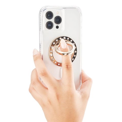 Case-Mate Magnetic Ring Stand - Uchwyt MagSafe na palec z funkcją podstawki (Champagne Crystal) Case-Mate Magnetic Ring Stand - Uchwyt MagSafe na palec z funkcją podstawki (Champagne Crystal)