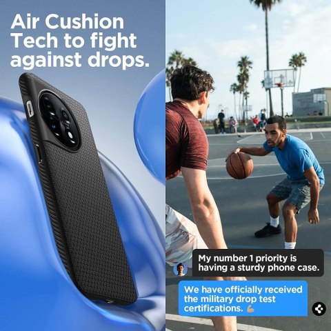 Spigen Liquid Air - Etui do OnePlus 11 5G (Czarny) Spigen Liquid Air - Etui do OnePlus 11 5G (Czarny)