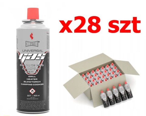 28 x GAZ NABÓJ GAZOWY / KARTUSZ 227g TYP MSF-1a CHEMIS (28 szt) 28 x GAZ NABÓJ GAZOWY / KARTUSZ 227g TYP MSF-1a CHEMIS (28 szt)
