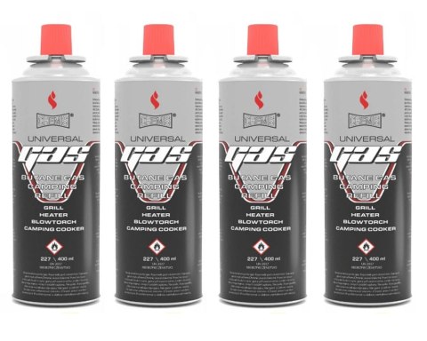 4 x GAZ NABÓJ GAZOWY / KARTUSZ 227g TYP MSF-1a CHEMIS (4 szt) 4 x GAZ NABÓJ GAZOWY / KARTUSZ 227g TYP MSF-1a CHEMIS (4 szt)