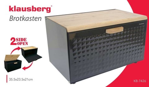 CHLEBAK STALOWO-DREWNIANY DWUSTRONNY KLAUSBERG KB-7426 CHLEBAK STALOWO-DREWNIANY DWUSTRONNY KLAUSBERG KB-7426