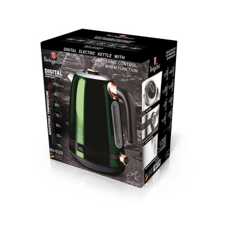 CZAJNIK ELEKTRYCZNY 1.7L Z REGULACJĄ TEMPERATURY BERLINGER HAUS EMERALD BH-9329 CZAJNIK ELEKTRYCZNY 1.7L Z REGULACJĄ TEMPERATURY BERLINGER HAUS EMERALD BH-9329