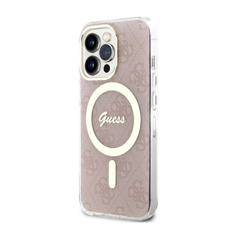 Guess 4G MagSafe - Etui iPhone 13 Pro (Różowy) Guess 4G MagSafe - Etui iPhone 13 Pro (Różowy)