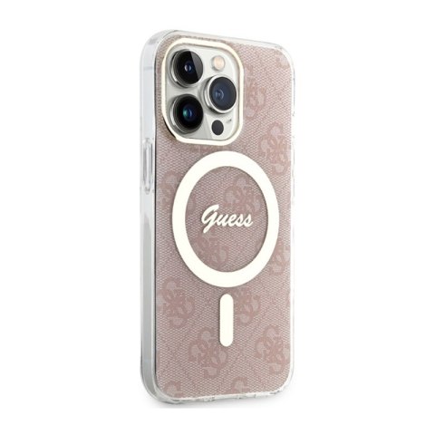 Guess 4G MagSafe - Etui iPhone 13 Pro (Różowy) Guess 4G MagSafe - Etui iPhone 13 Pro (Różowy)
