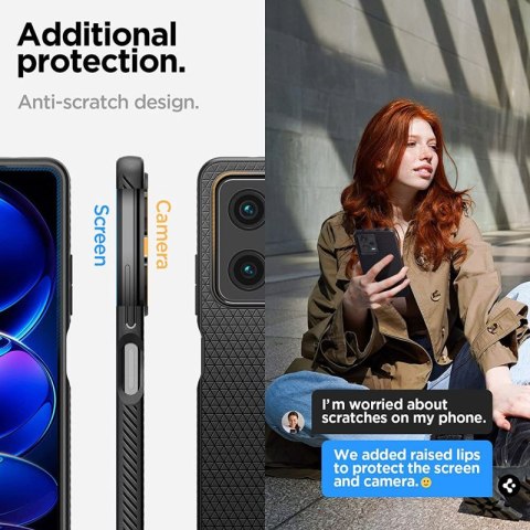 Spigen Liquid Air - Etui do Xiaomi Redmi Note 12 Pro 5G / POCO X5 Pro 5G (Czarny) Spigen Liquid Air - Etui do Xiaomi Redmi Note 12 Pro 5G / POCO X5 Pro 5G (Czarny)