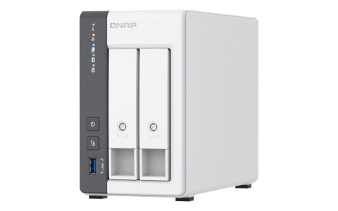 Qnap TS-216G, Tower, 2 x 2.5"/3.5" SATA, ARM 2.0GHz Quad core, 4GB, 1 x 2.5GbE + 1 x GbE, External adapter (PSU) Qnap TS-216G, Tower, 2 x 2.5"/3.5" SATA, ARM 2.0GHz Quad core, 4GB, 1 x 2.5GbE + 1 x GbE, External adapter (PSU)