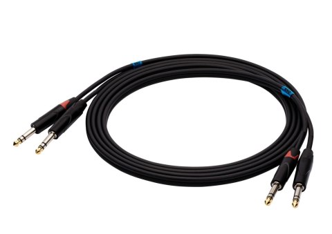 SSQ JSJS3 - kabel 2x JACK STEREO - 2x JACK STEREO 3 metrowy SSQ JSJS3 - kabel 2x JACK STEREO - 2x JACK STEREO 3 metrowy
