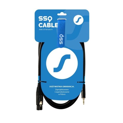 SSQ XLRMi1 - XLR żeński / Jack stereo 3.5 SSQ XLRMi1 - XLR żeński / Jack stereo 3.5