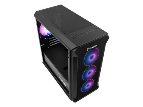 Obudowa NATEC Genesis Irid 503 ARGB NPC-1559 (Micro ATX, Mini ITX; kolor czarny) Obudowa NATEC Genesis Irid 503 ARGB NPC-1559 (Micro ATX, Mini ITX; kolor czarny)