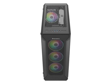 Obudowa NATEC Genesis Irid 505 ARGB NPC-1518 (ATX, Micro ATX, Mini ITX; kolor czarny) Obudowa NATEC Genesis Irid 505 ARGB NPC-1518 (ATX, Micro ATX, Mini ITX; kolor czarny)