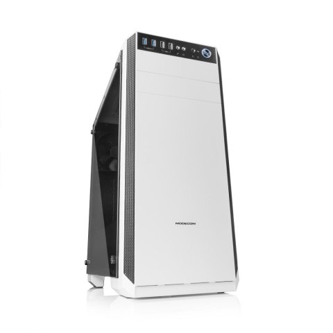Obudowa MODECOM Oberon Pro Glass AT-OBERON-PG-20-000000-0002 (ATX, ITX, Micro ATX; kolor biały) Obudowa MODECOM Oberon Pro Glass AT-OBERON-PG-20-000000-0002 (ATX, ITX, Micro ATX; kolor biały)