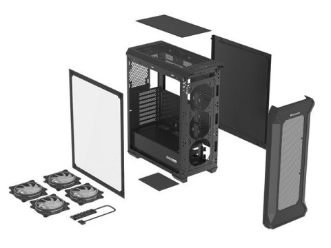 Obudowa NATEC Genesis Irid 505 ARGB NPC-1518 (ATX, Micro ATX, Mini ITX; kolor czarny) Obudowa NATEC Genesis Irid 505 ARGB NPC-1518 (ATX, Micro ATX, Mini ITX; kolor czarny)
