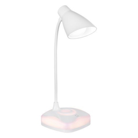 Nowoczesna lampka na biurko LED Activejet CLASSIC PLUS biała z funkcją oświetlenia nocnego Nowoczesna lampka na biurko LED Activejet CLASSIC PLUS biała z funkcją oświetlenia nocnego