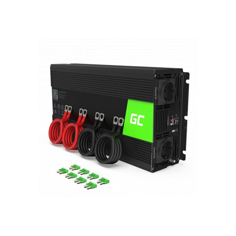 Green Cell - Przetwornica napięcia Inwerter 12V na 230V 3000W/6000W Czysta sinusoida Green Cell - Przetwornica napięcia Inwerter 12V na 230V 3000W/6000W Czysta sinusoida