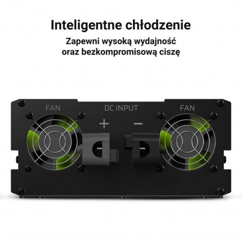 Green Cell - Przetwornica napięcia Inwerter 12V na 230V 3000W/6000W Czysta sinusoida Green Cell - Przetwornica napięcia Inwerter 12V na 230V 3000W/6000W Czysta sinusoida