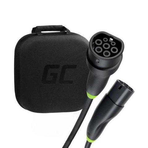Green Cell - Kabel GC Snap Typ 2 do ładowania EV 22 kW 5 m do Tesla Model 3 / S / X / Y, VW ID.3, ID.4, Kia EV6, Audi E-Tron, Fi Green Cell - Kabel GC Snap Typ 2 do ładowania EV 22 kW 5 m do Tesla Model 3 / S / X / Y, VW ID.3, ID.4, Kia EV6, Audi E-Tron, Fi
