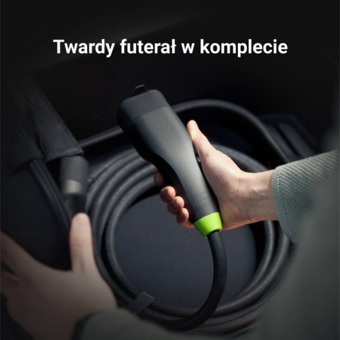 Green Cell - Kabel GC Snap Typ 2 do ładowania EV 22 kW 5 m do Tesla Model 3 / S / X / Y, VW ID.3, ID.4, Kia EV6, Audi E-Tron, Fi Green Cell - Kabel GC Snap Typ 2 do ładowania EV 22 kW 5 m do Tesla Model 3 / S / X / Y, VW ID.3, ID.4, Kia EV6, Audi E-Tron, Fi