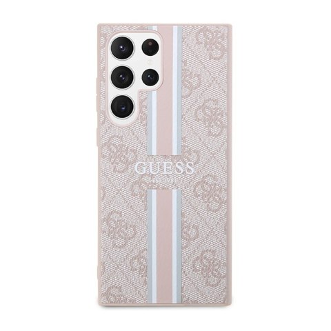 Guess 4G Printed Stripe - Etui Samsung Galaxy S23 Ultra (różowy) Guess 4G Printed Stripe - Etui Samsung Galaxy S23 Ultra (różowy)