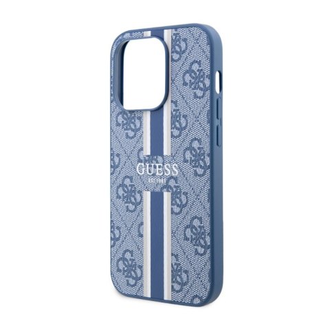 Guess 4G Printed Stripes MagSafe - Etui iPhone 14 Pro Max (Niebieski) Guess 4G Printed Stripes MagSafe - Etui iPhone 14 Pro Max (Niebieski)