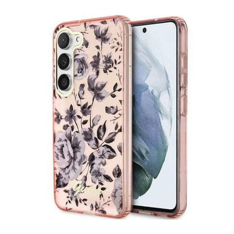 Guess Flower Collection - Etui Samsung Galaxy S23 (różowy) Guess Flower Collection - Etui Samsung Galaxy S23 (różowy)