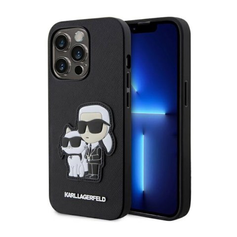 Karl Lagerfeld NFT Saffiano Karl & Choupette - Etui iPhone 14 Pro (Czarny) Karl Lagerfeld NFT Saffiano Karl & Choupette - Etui iPhone 14 Pro (Czarny)
