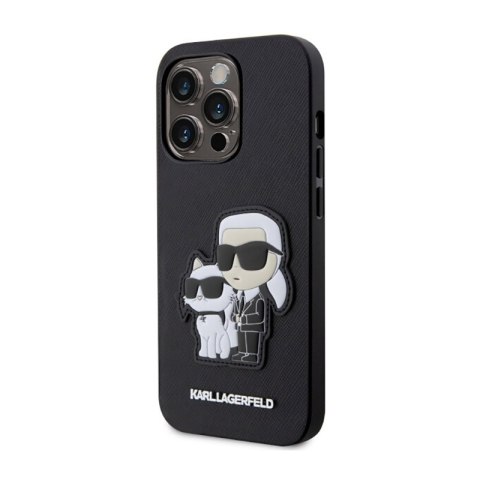 Karl Lagerfeld NFT Saffiano Karl & Choupette - Etui iPhone 14 Pro (Czarny) Karl Lagerfeld NFT Saffiano Karl & Choupette - Etui iPhone 14 Pro (Czarny)