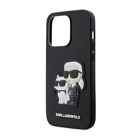 Karl Lagerfeld NFT Saffiano Karl & Choupette - Etui iPhone 14 Pro (Czarny) Karl Lagerfeld NFT Saffiano Karl & Choupette - Etui iPhone 14 Pro (Czarny)