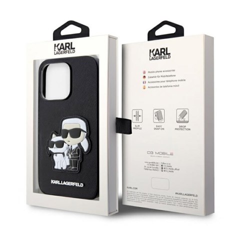 Karl Lagerfeld NFT Saffiano Karl & Choupette - Etui iPhone 14 Pro (Czarny) Karl Lagerfeld NFT Saffiano Karl & Choupette - Etui iPhone 14 Pro (Czarny)