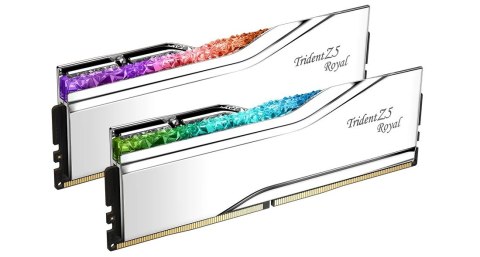 G.SKILL TRIDENT Z5 ROYAL RGB DDR5 2X16GB 6400MHZ CL32 XMP3 SILVER F5-6400J3239G16GX2-TR5S G.SKILL TRIDENT Z5 ROYAL RGB DDR5 2X16GB 6400MHZ CL32 XMP3 SILVER F5-6400J3239G16GX2-TR5S
