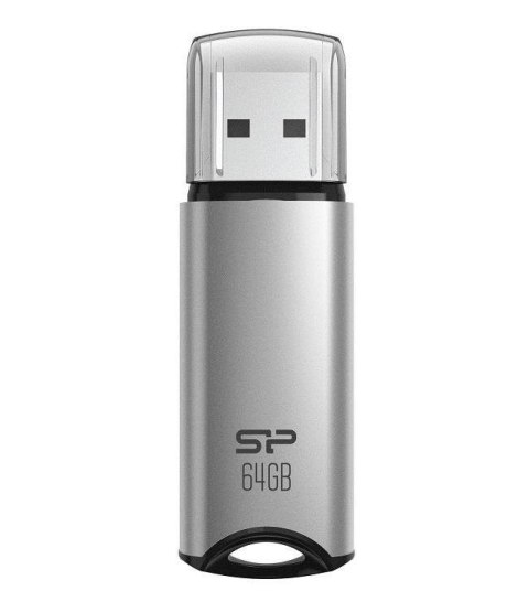 Pendrive Silicon Power Marvel M02 64GB USB 3.2 kolor srebrny ALU (SP064GBUF3M02V1S) Pendrive Silicon Power Marvel M02 64GB USB 3.2 kolor srebrny ALU (SP064GBUF3M02V1S)