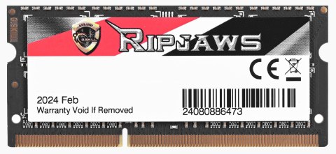 G.SKILL RIPJAWS SO-DIMM DDR3 8GB 1866MHZ CL11 1,35V F3-1866C11S-8GRSL G.SKILL RIPJAWS SO-DIMM DDR3 8GB 1866MHZ CL11 1,35V F3-1866C11S-8GRSL