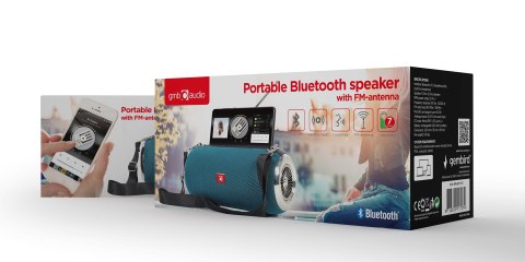 GEMBIRD PRZENOŚNY GŁOŚNIK BLUETOOTH SPK-BT-17-G FM-RADIO, WBUDOWANY MIKROFON, KOLOR ZIELONY, USB, AUX, MICROSD GEMBIRD PRZENOŚNY GŁOŚNIK BLUETOOTH SPK-BT-17-G FM-RADIO, WBUDOWANY MIKROFON, KOLOR ZIELONY, USB, AUX, MICROSD