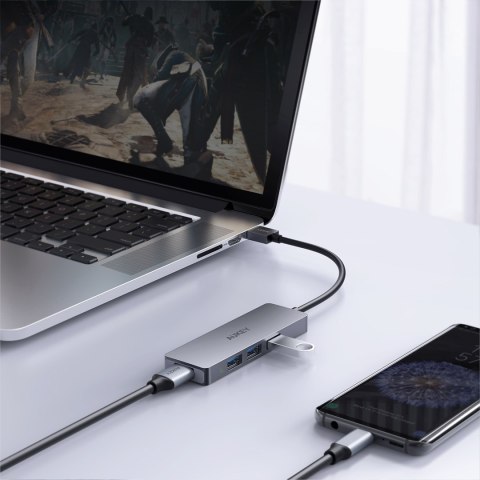 AUKEY CB-H36 HUB USB-C SLIM ALUMINIUM 4XUSB 3.0 AUKEY CB-H36 HUB USB-C SLIM ALUMINIUM 4XUSB 3.0