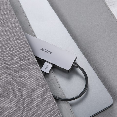AUKEY CB-H36 HUB USB-C SLIM ALUMINIUM 4XUSB 3.0 AUKEY CB-H36 HUB USB-C SLIM ALUMINIUM 4XUSB 3.0