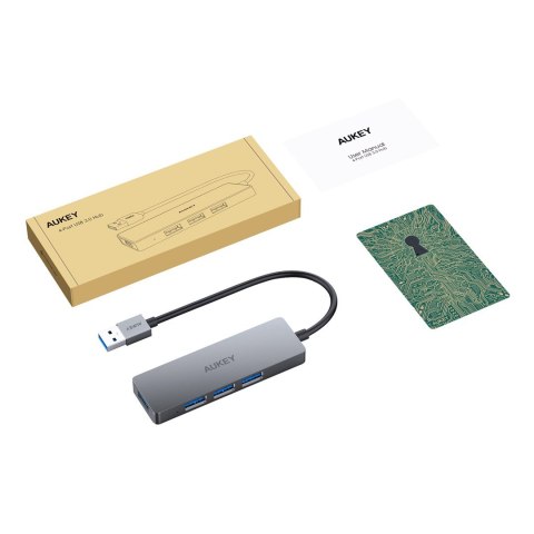 AUKEY CB-H36 HUB USB-C SLIM ALUMINIUM 4XUSB 3.0 AUKEY CB-H36 HUB USB-C SLIM ALUMINIUM 4XUSB 3.0
