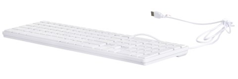 Activejet K-3066SW Klawiatura przewodowa USB, biała Activejet K-3066SW Klawiatura przewodowa USB, biała