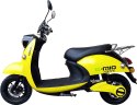 Skuter elektryczny E-MIO Destina żółty moc 2000W, prędkość 45 km/h, zasięg 50 km + kufer
