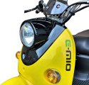 Skuter elektryczny E-MIO Destina żółty moc 2000W, prędkość 45 km/h, zasięg 50 km + kufer