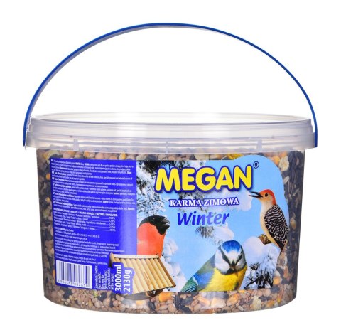 MEGAN Karma zimowa WINTER - mieszanka pełnoporcjowa dla ptaków zimujących - 3 L MEGAN Karma zimowa WINTER - mieszanka pełnoporcjowa dla ptaków zimujących - 3 L